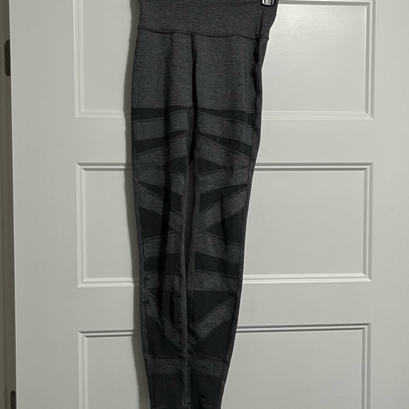 Lululemon Wunder Under Leggings Special Edition Tech Mesh Heather Gray Sz 4 - Picture 4 of 9